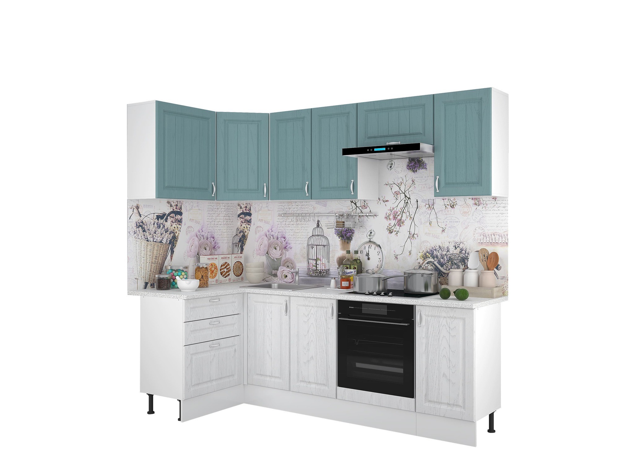 Кухонный Гарнитур Памелла МДФ 1200 х 2400 мм/Разные Цвета