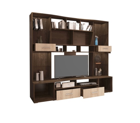 Гостиная Орхидея Кантерберри \Сонома (Ш-2150 х В-2054 х Г-542 мм)