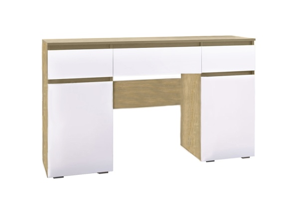 Стол туалетный Ким белый глянец / сонома