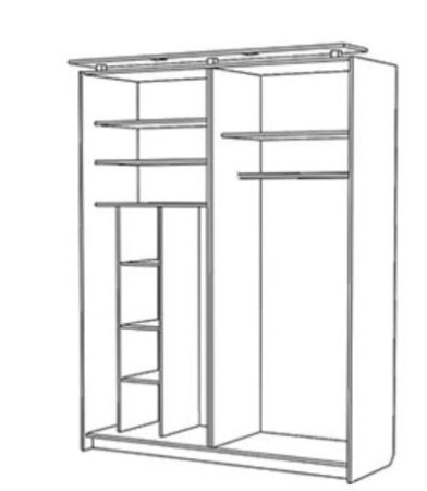 Шкаф Фудзи 4х створчатый