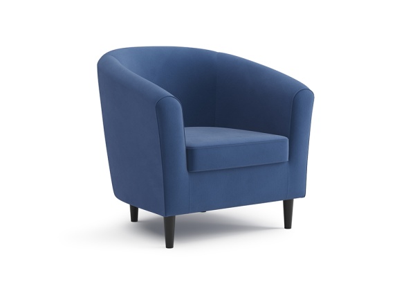 Кресло Вета велюр синий