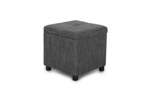 Пуф Квин рогожка серая